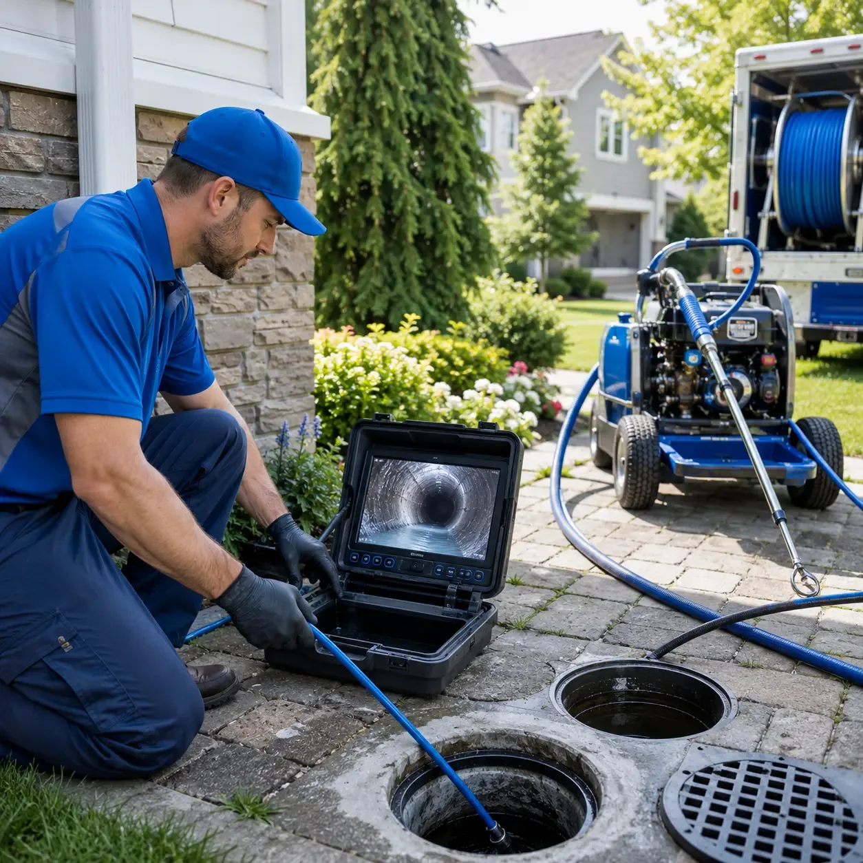 Outdoor drain cleaning professionals serving Liberty Center, IA